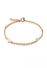 cute minuscule love heart baby anklet